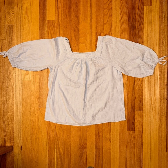 LC Lauren Conrad Light Blue Loose Fit Blouse - Picture 2 of 7